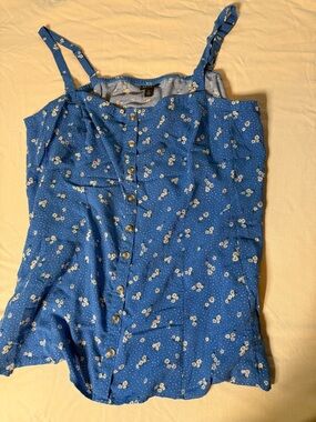 torrid Blue Floral Button-Front Cami